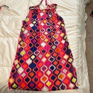 Trina Turk slinky halter neck 60s inspired dress size XS.